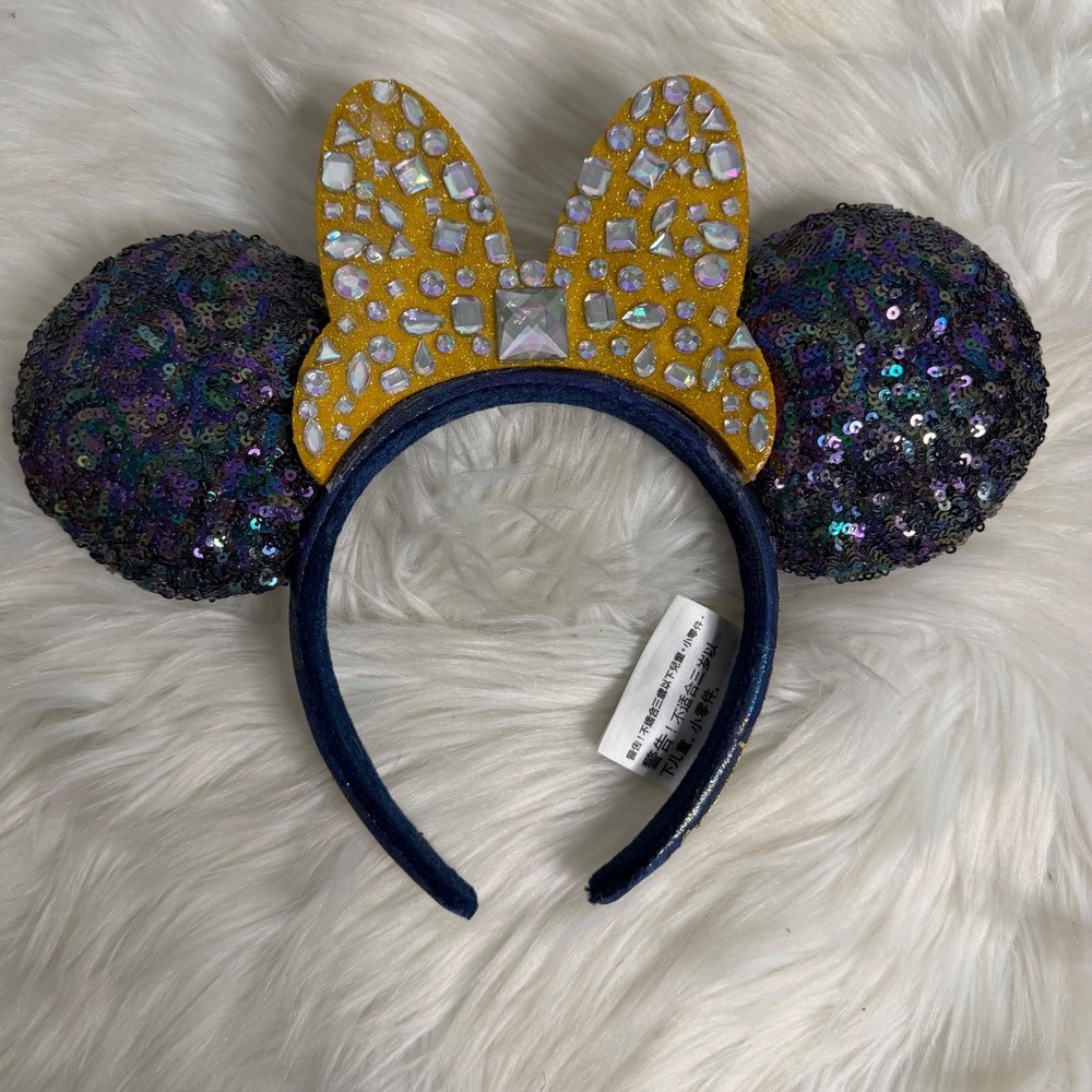 NWOT - Disney Parks - 50th Anniversary Sequin Mickey Minnie Ear Headband